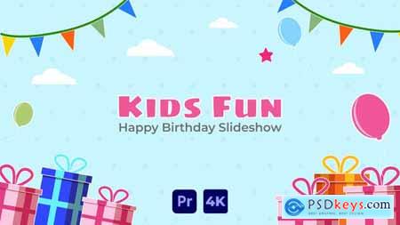 Kids Fun Happy Birthday Slideshow Premiere Pro MOGRT 35236210