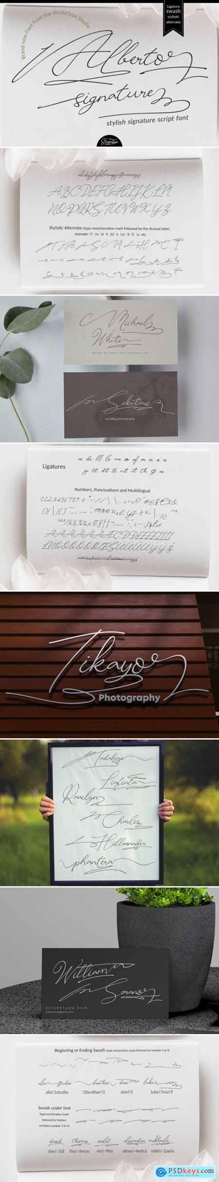 Alberto Signature Font