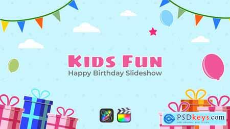 Kids Fun Happy Birthday Slideshow Apple Motion & FCPX 35258649