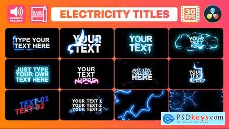 Electricity Titles Collection DaVinci Resolve 34759029