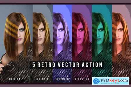 5 Retro Vector Action