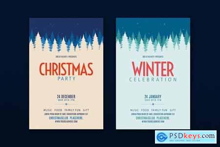 Christmas Party & Winter Celebration Flyer