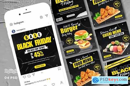 Black Friday Food Sale Banners Template