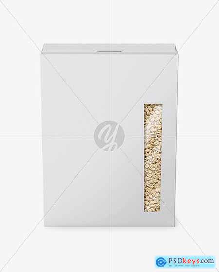 Paper Box with Oatmeal Mockup 56036