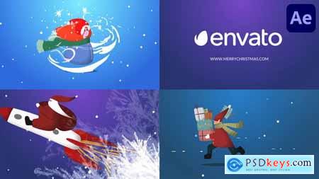 Cartoon Christmas Logo Pack for After Effects 35348351