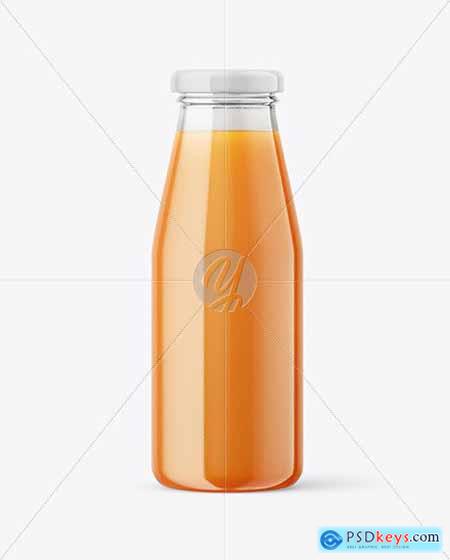 Carrot Juice Bottle Mockup 88768