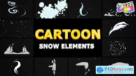 Cartoon Snow Elements FCPX 35276456