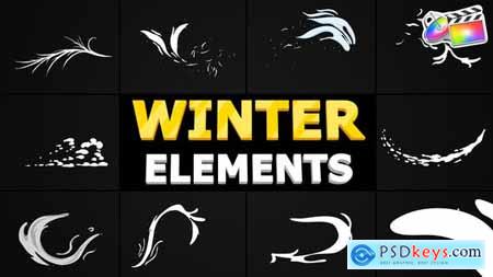 Hand-Drawn Winter Elements FCPX 35290214