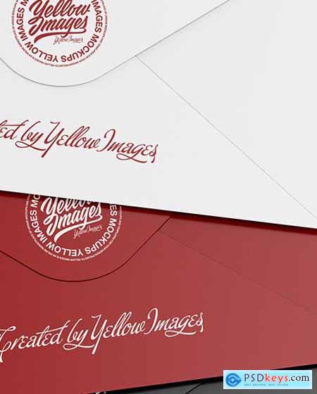 Three Envelopes Mockup 88620