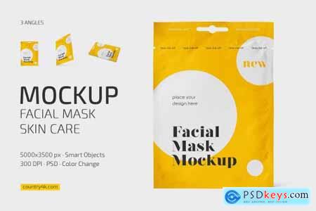 Facial Mask Skin Care Mockup Set 6711552