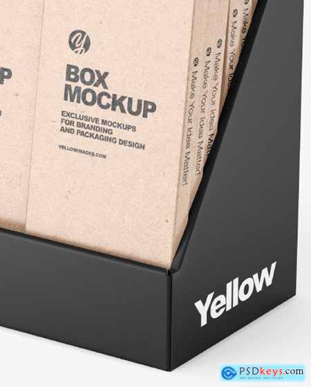 Display Box w- Boxes Mockup 92086
