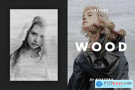 Wood Photo Effect for Posters 6801849