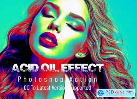 Acid Oil Effect Photoshop Action 6794844