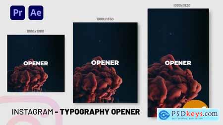 Instagram Typography Opener for Premier Pro 35378141