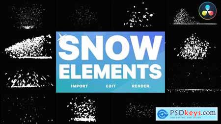 Christmas Snow Elements DaVinci Resolve 35290822