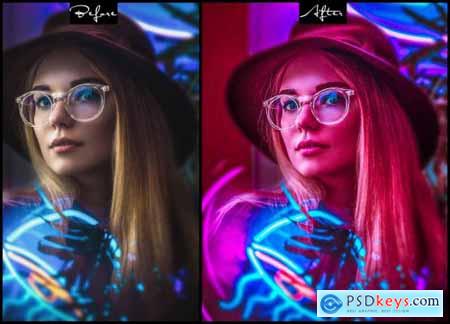 Cyberpunk - Photoshop Actions Lightroom Presets