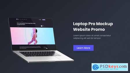 NoteBook Pro - Promo Realistic Mockup Laptop Website 35352728