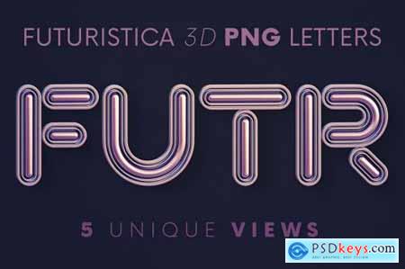 Futuristica - 3D Lettering