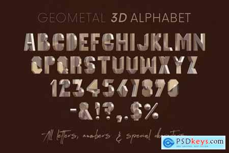 Geometal - 3D Lettering