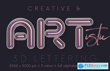 Futuristica - 3D Lettering