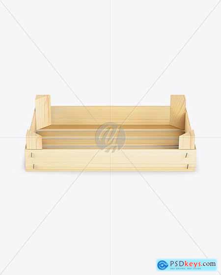 Empty Wooden Crate Mockup 30891