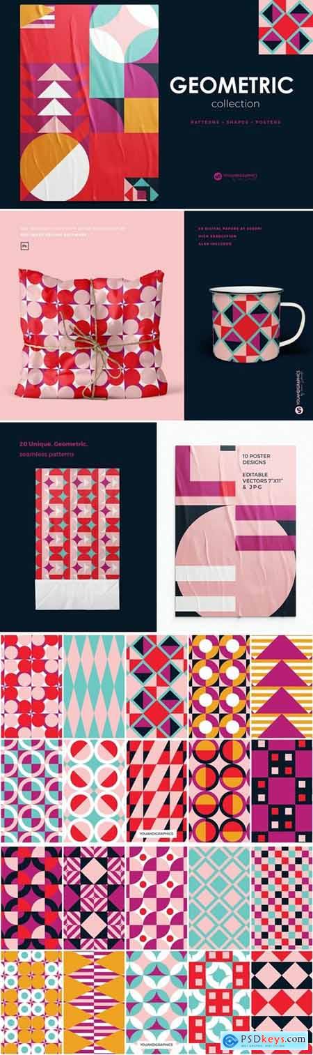 Geometric Patterns, Shapes + Posters