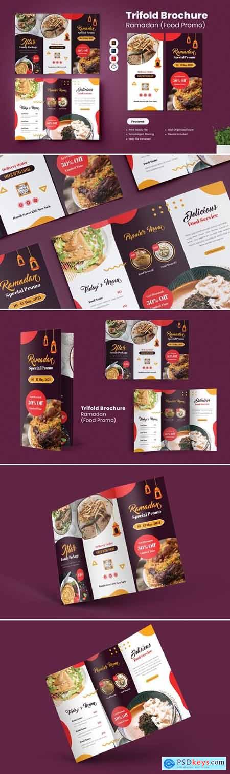 Ramadan Food Promo Trifold Brochure