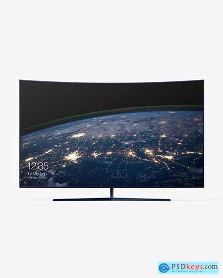 Curved Tv Mockup 85200