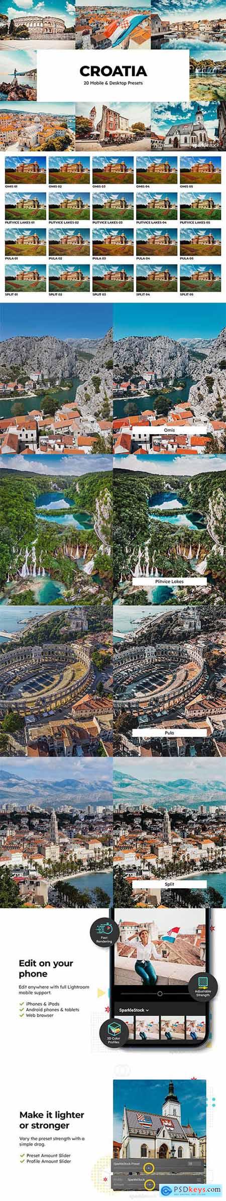 20 Croatia Lightroom Presets LUTs 6783344