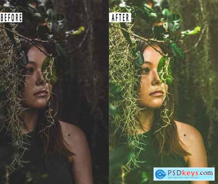 Garden Portrait Photoshop Action & Lightrom Preset