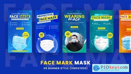 Face Mark Mask Ads Set Stories Pack 35503465