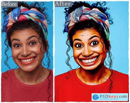 Cartoon Painting Effect Photoshop Action