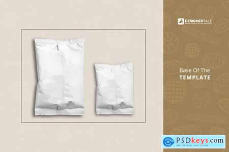 Plastic Snack Pouch Packaging Mockup 4131714