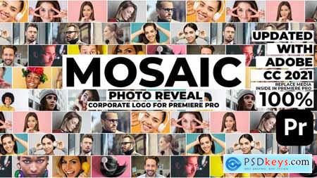 Mosaic Photo Reveal Corporate Logo for Premiere Pro 35550127