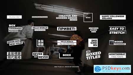 Box Titles - After Effects 35564883