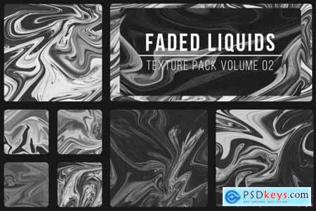 Abstract Faded Liquid Textures V.2 6850652