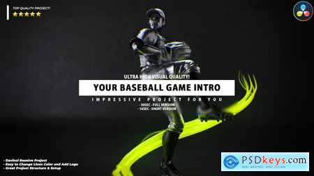 Your Baseball Intro Baseball Promo Video DaVinci Resolve Template 35553927