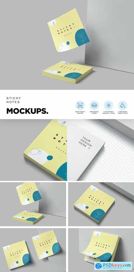 Sticky Note Pad Mockups