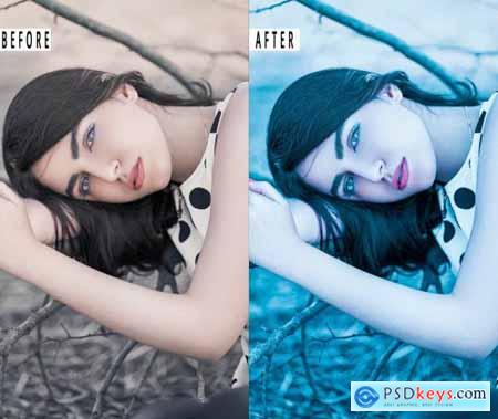 Moody Portrait Photoshop Action & Lightrom Preset