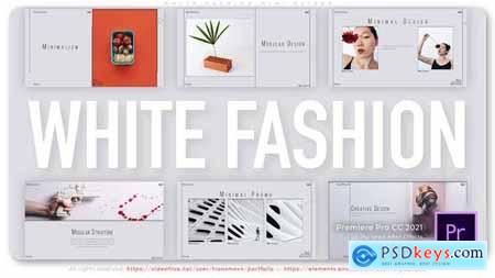 White Fashion Mini Slides 35593218