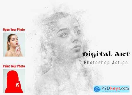 Digital Art Photoshop Action 6868065