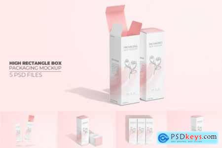 Package Box Mockup  High-Tall Rectangle