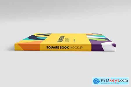 Square Book Mockup - 12 views 6613174