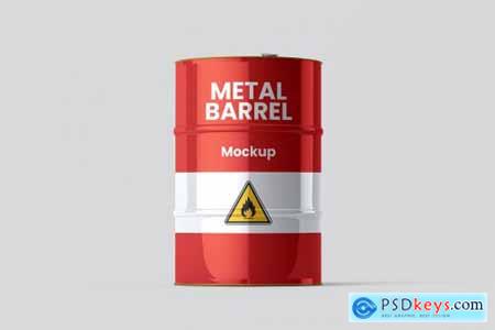 Metal Barrel Mockup - 8 views 6564800