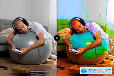 Vector Painting Deep Photoshop Action