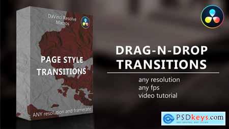 Page Style Transitions for DaVinci Resolve 35618317