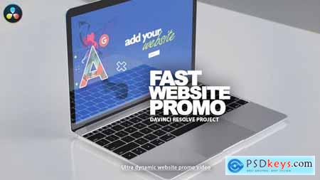 Fast Website Promo DaVinci Resolve Template 35632965