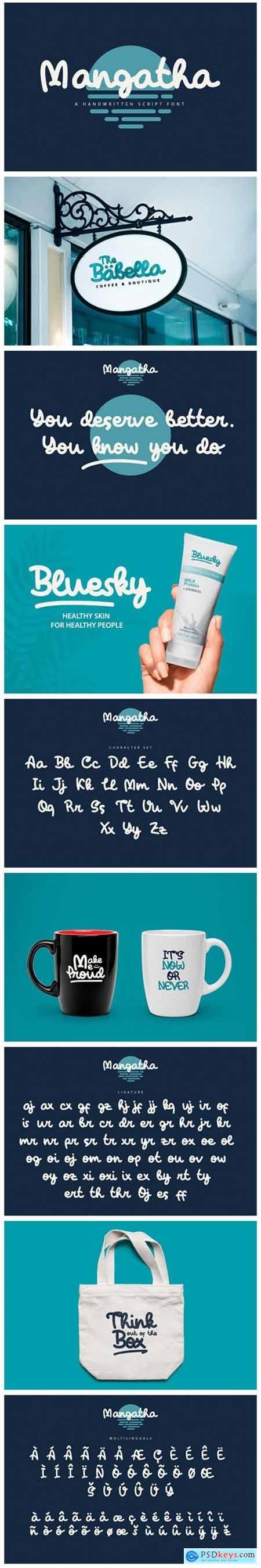 Mangatha Font