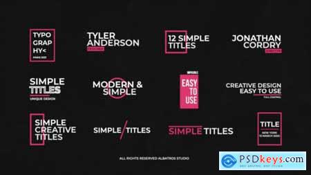 Simple Titles 2.0 - After Effects 35631583