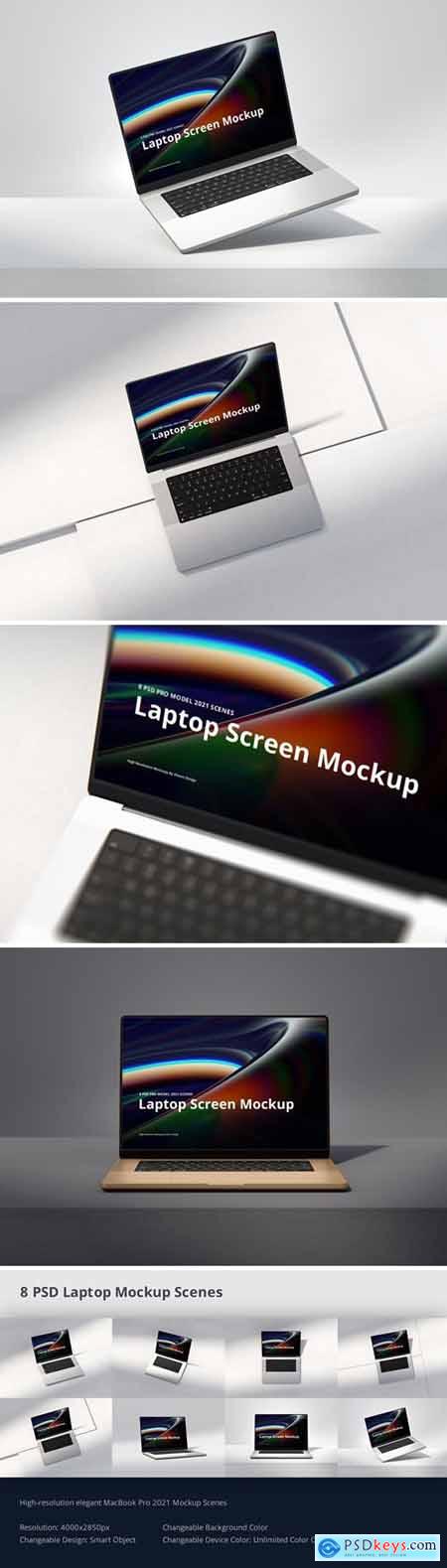 Laptop Pro Mockup Scenes 2021 35492678